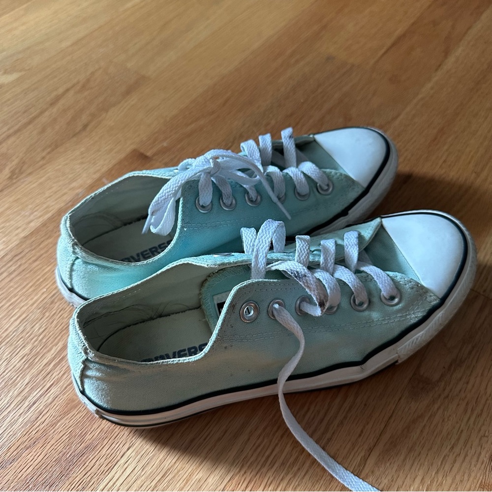Mint Low Rise Converse - Picture 5 of 7